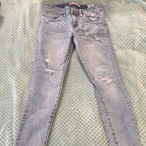 Stylish Light Blue Distressed kids Levi size 10 jeans